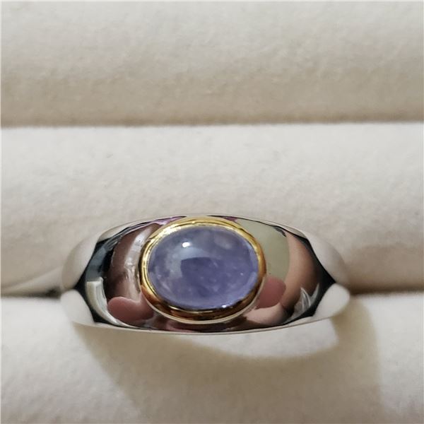 SILVER TANZANITE(1.7CT) RING