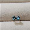 Image 1 : 10K YELLOW GOLD BLUE TOPAZ EARRINGS
