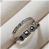 Image 2 : SILVER MARCASITE 2 RING SET (~SIZE 6.5)