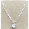 Image 2 : SILVER CZ 16" NECKLACE