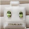 Image 1 : SILVER PERIDOT EARRINGS