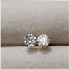 Image 1 : 14K YELLOW GOLD CUBIC ZIRCONIA EARRINGS