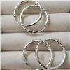 Image 1 : SILVER 2 HOOP SET