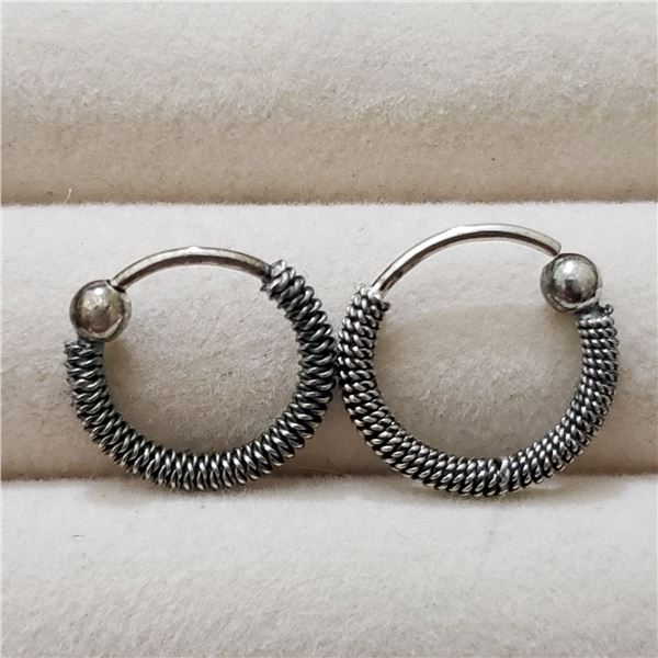 SILVER HOOP EARRINGS