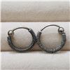 Image 1 : SILVER HOOP EARRINGS