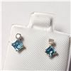 Image 3 : 10K YELLOW GOLD BLUE TOPAZ(0.44CT)DIAMOND(0.06CT)