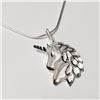 Image 2 : SILVER UNICORN 18" NECKLACE