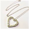 Image 2 : SILVER PERIDOT 19" NECKLACE