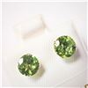 Image 2 : 10K YELLOW GOLD PERIDOT(1.73CT) EARRINGS