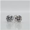 Image 1 : 10K WHITE GOLD WHITE MOISSANITE(1.52CT) EARRINGS