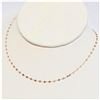 Image 1 : 18K ROSE GOLD 16" 0.78G NECKLACE(~WEIGHT 0.78G)