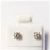 Image 1 : 14K WHITE GOLD DIAMOND (0.38CT,I2-3,H-I) EARRINGS