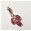 Image 2 : 14K ROSE GOLD RUBY(0.9CT) DIAMOND(0.08CT)