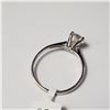 Image 4 : 10K WHITE GOLD WHITE MOISSANITE(0.75CT) RING