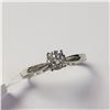 Image 2 : 14K WHITE GOLD DIAMOND (0.3CT,I2,G)  RING ~SIZE 6