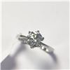 Image 3 : 10K WHITE GOLD WHITE MOISSANITE(1CT)  RING