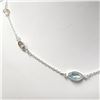 Image 2 : SILVER GENUINE MULTI GEMSTONE 18" NECKLACE