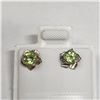 Image 1 : 10K YELLOW GOLD PERIDOT 2IN1 EARRINGS