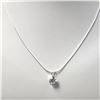 Image 2 : SILVER CZ 18" NECKLACE