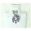 Image 1 : SILVER AMETHYST (0.75CT) PENDANT, MADE IN CANADA