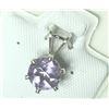 Image 2 : SILVER AMETHYST (0.75CT) PENDANT, MADE IN CANADA