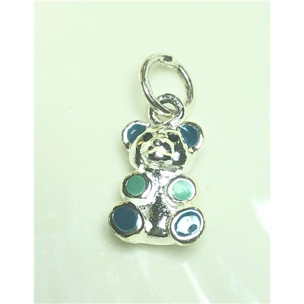 SILVER CUTE BEAR PENDANT