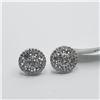 Image 1 : SILVER WHITE TOPAZ(1.3CT) EARRINGS