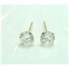 Image 2 : 14K YELLOW GOLD CUBIC ZIRCONIA  EARRINGS