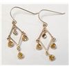 Image 5 : 14K YELLOW GOLD DIAMOND EARRINGS