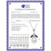 Image 2 : Genuine 4.5 ctw Pearl & Tanzanite Necklace 14KT White Gold - REF-28Y2F