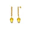 Image 1 : Genuine 22.1 ctw Citrine Earrings 14KT Yellow Gold - REF-69R2P