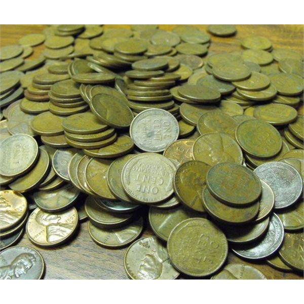 Lot of 300 Wheat Cents