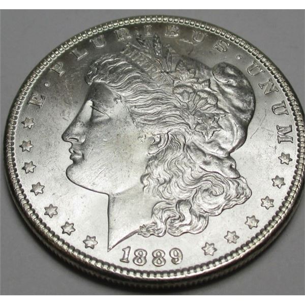 1889 P BU Grade Morgan Silver Dollar