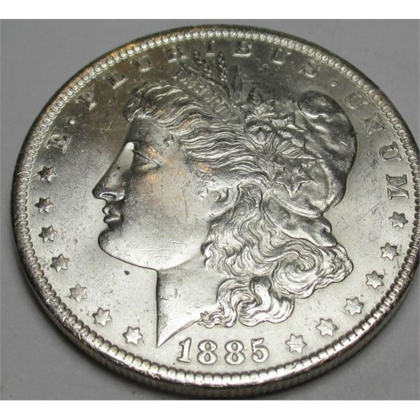 1885 o BU Grade Morgan Silver Dollar