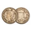 Image 1 : 1866 III Cent Nickel Coin