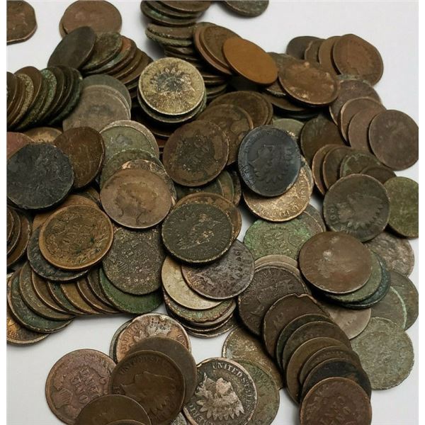 (100) Random Date Indian Head Cents
