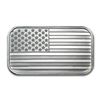 Image 1 : 1 oz Silver American Flag Design Bar -.999 Pure
