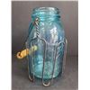 Image 1 : Ball Mason Jar with Wire Holder