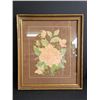 Image 1 : Vintage Floral Print Brown Matting