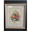 Image 1 : 1940's Framed Floral Print