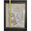 Image 3 : Framed Behind Glass Kittens Needlepoint