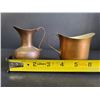 Image 5 : (2) Vintage Copper Creamers