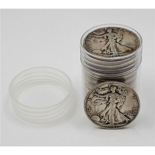 (1) Walking Liberty Half Dollar From Roll