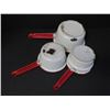 Image 8 : (3) Vintage Redlined Enamel Pans