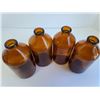 Image 2 : (4) Amber Glass Bleach Bottles
