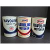 Image 1 : (3) Vintage Motor Oil Cans