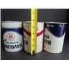 Image 6 : (3) Vintage Motor Oil Cans