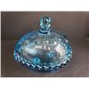 Image 1 : Blue Depression Glass Covered Dish