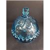 Image 3 : Blue Depression Glass Covered Dish
