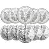 Image 1 : (10) US Silver Eagles - Random Dates BU